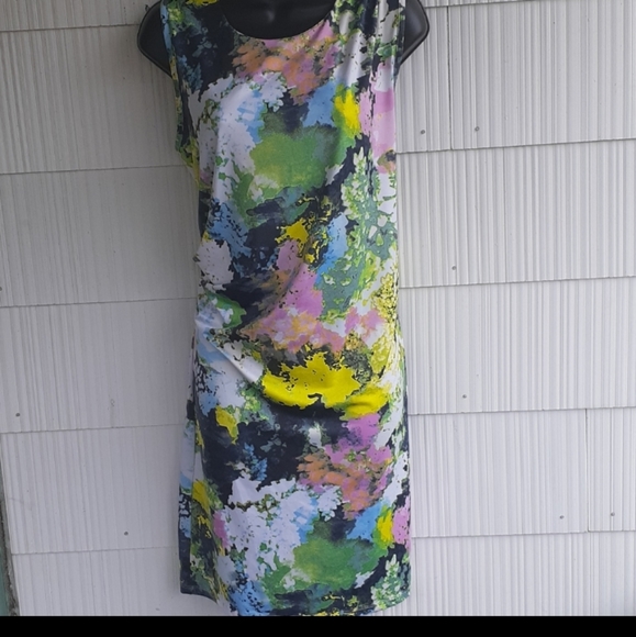 Summer Dress Liz Claiborne multi color size L/M - Picture 5 of 5